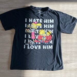 Nickelodeon Black Kids T-Shirt with Colorful Graphic